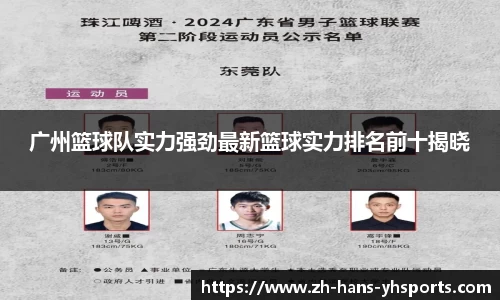 广州篮球队实力强劲最新篮球实力排名前十揭晓